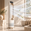 WOINZK AURA T1 Bladeless Tower Fan – Quiet Airflow with Premium Modern Design