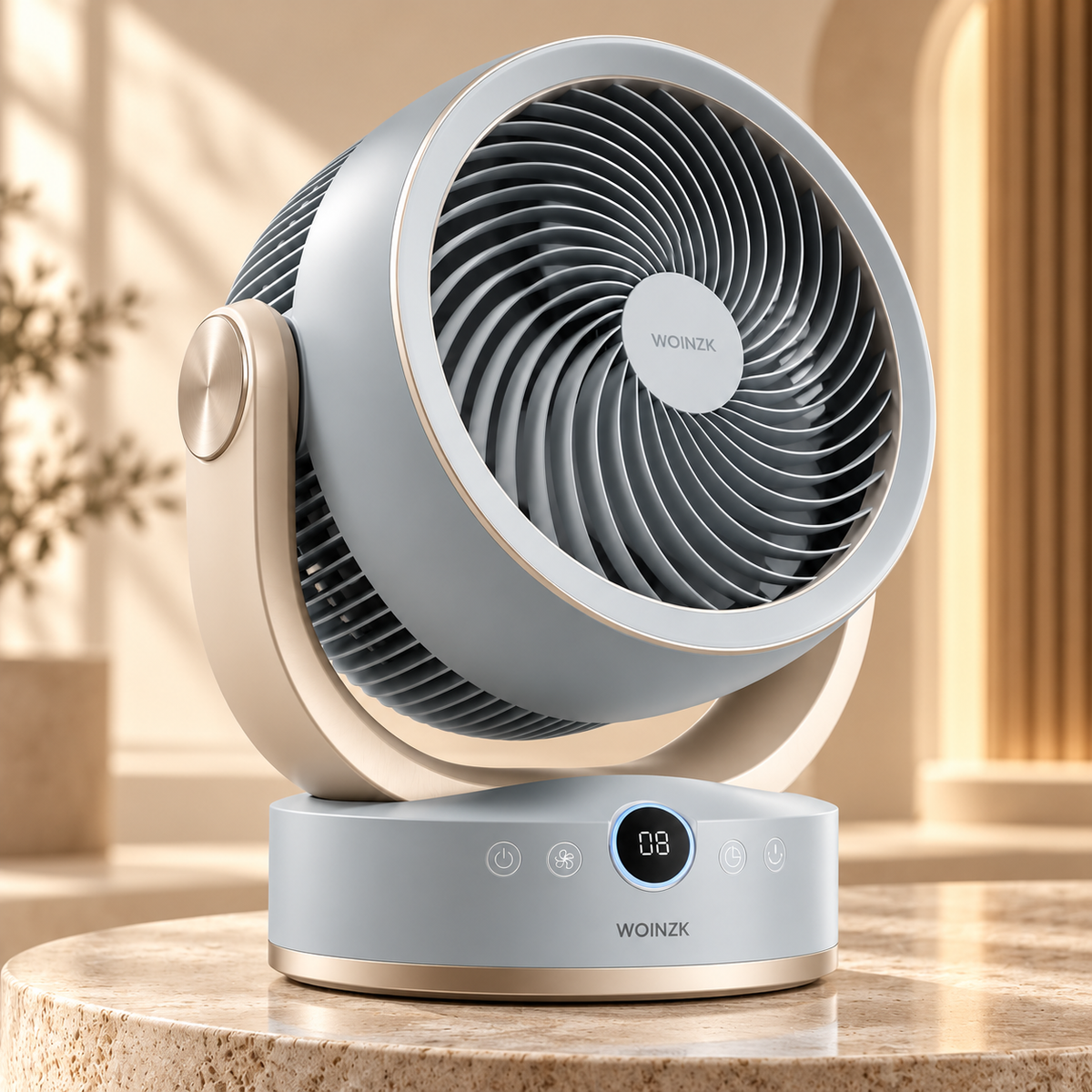 WOINZK ORBIT C2 3D Air Circulator – Natural Whole-Room Airflow, Refined