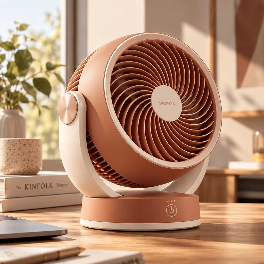 WOINZK HALO D3 Premium Desktop Air Circulator – Quiet Comfort for Modern Spaces
