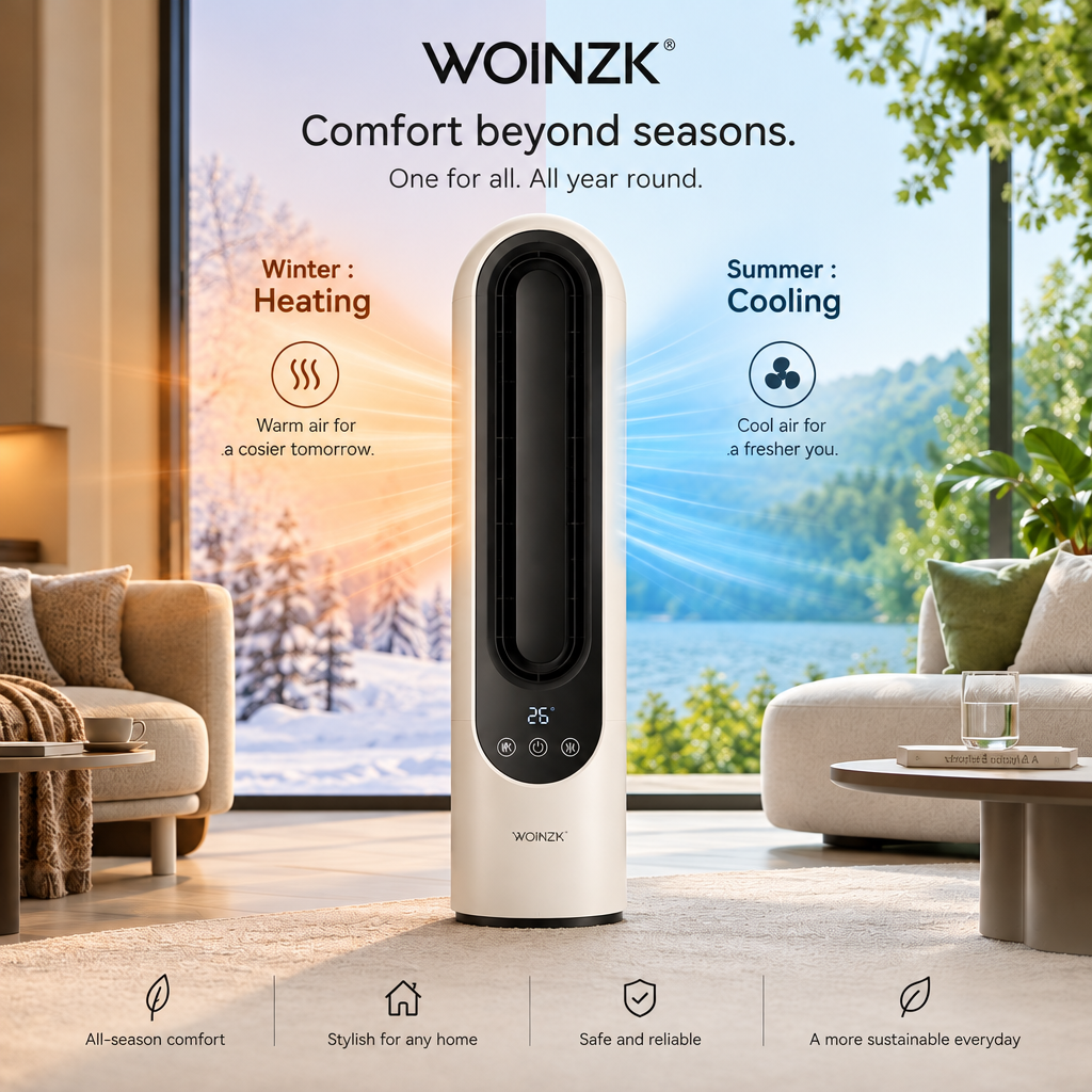 WOINZK CLIMATE X14 Premium Hot & Cool Fan – Comfort Beyond Seasons