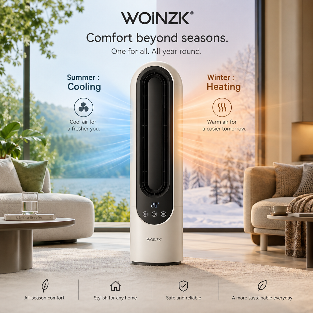 WOINZK CLIMATE X14 Premium Hot & Cool Fan – Comfort Beyond Seasons