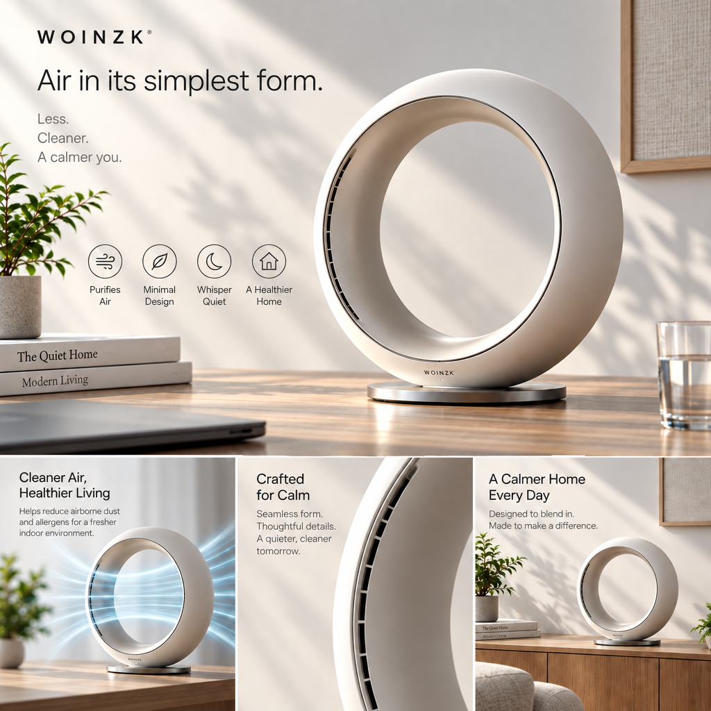 WOINZK LOOP L11 Designer Ring Fan – Refined Cooling for Modern Spaces