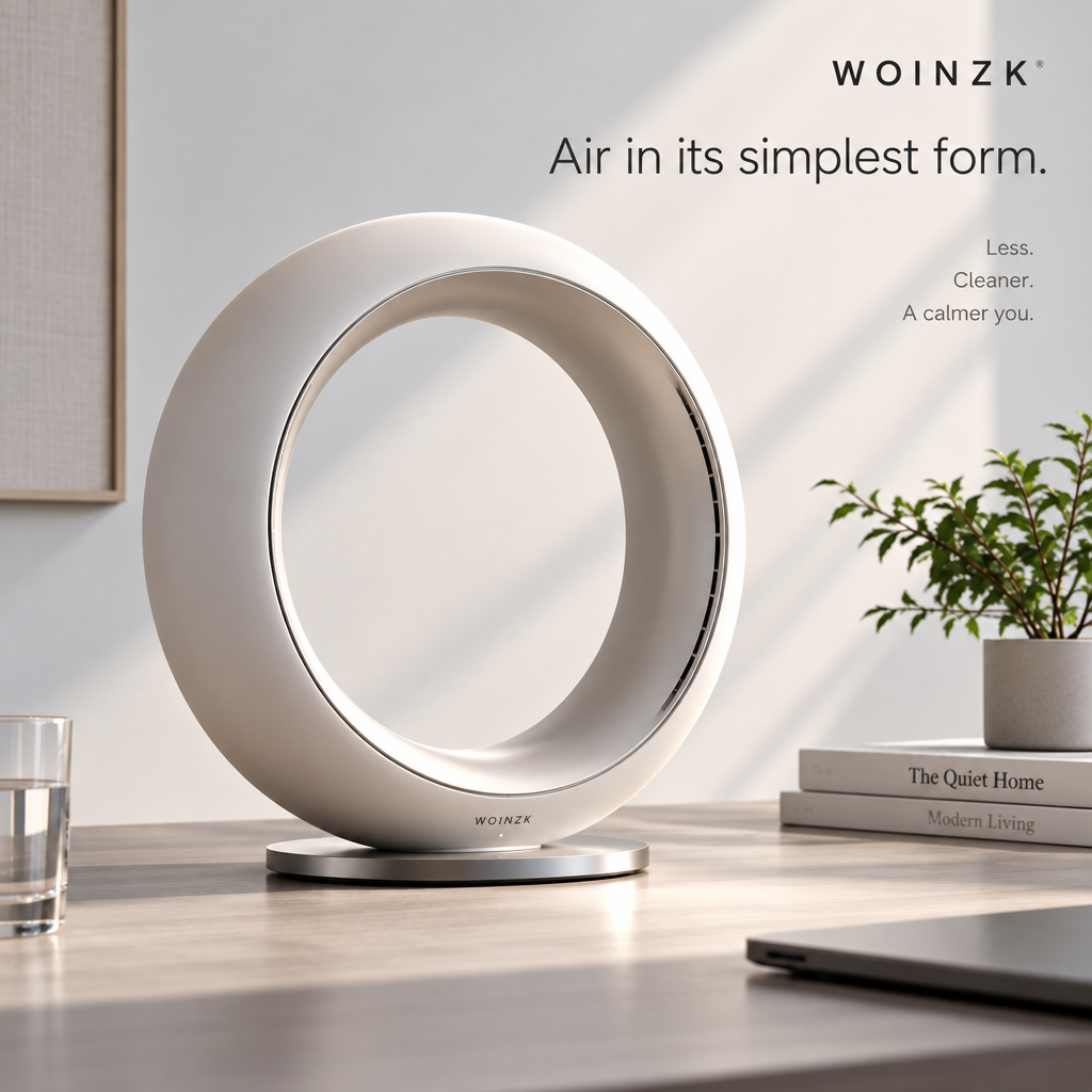 WOINZK LOOP L11 Designer Ring Fan – Refined Cooling for Modern Spaces